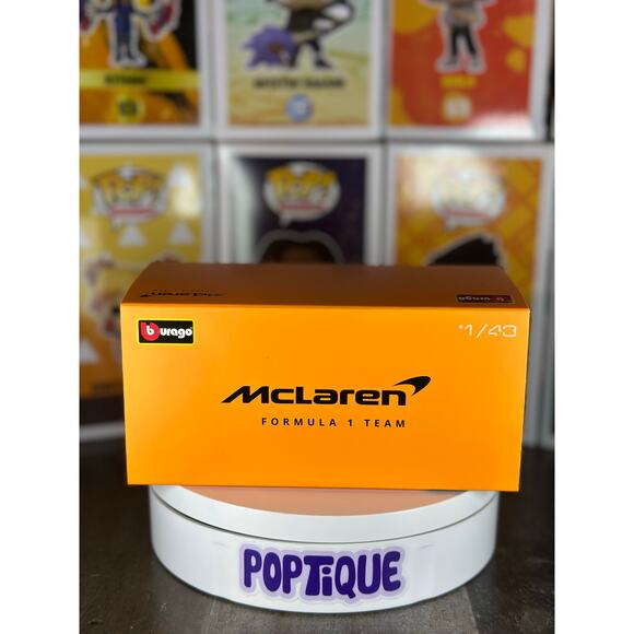 F1 McLaren MCL38 Lando Norris # 4 with Helmet (2024) Die-Cast Metal 1:43 - Picture 7 of 7